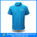 China Supplier Men′s Cotton Blue Polo Shirts Knitted Garment